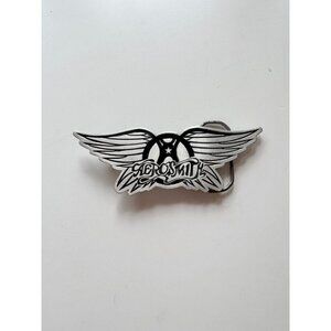 Vintage 2004 GIANT USA AEROSMITH Pewter Belt Buckle